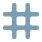 hashtag logo